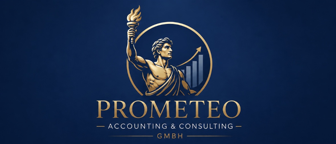 Unverändertes PROMETEO Accounting & Consulting GmbH Logo, vollständig sichtbar